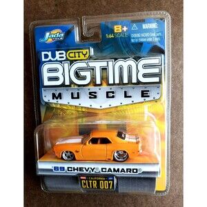 2004 Jada Toys 69 CHEVY CAMARO Orange DUB CITY BIG TIME MUSCLE 1/6 CLTR 007 1:64